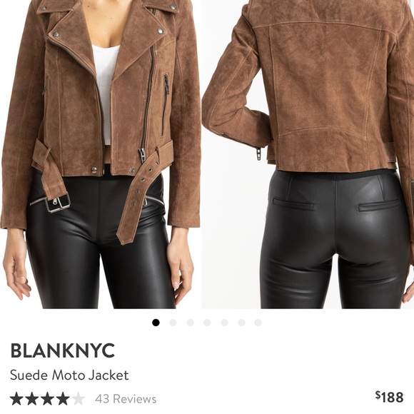 *SOLD* BLANKNYC Suede Moto Jacket - Picture 11 of 12